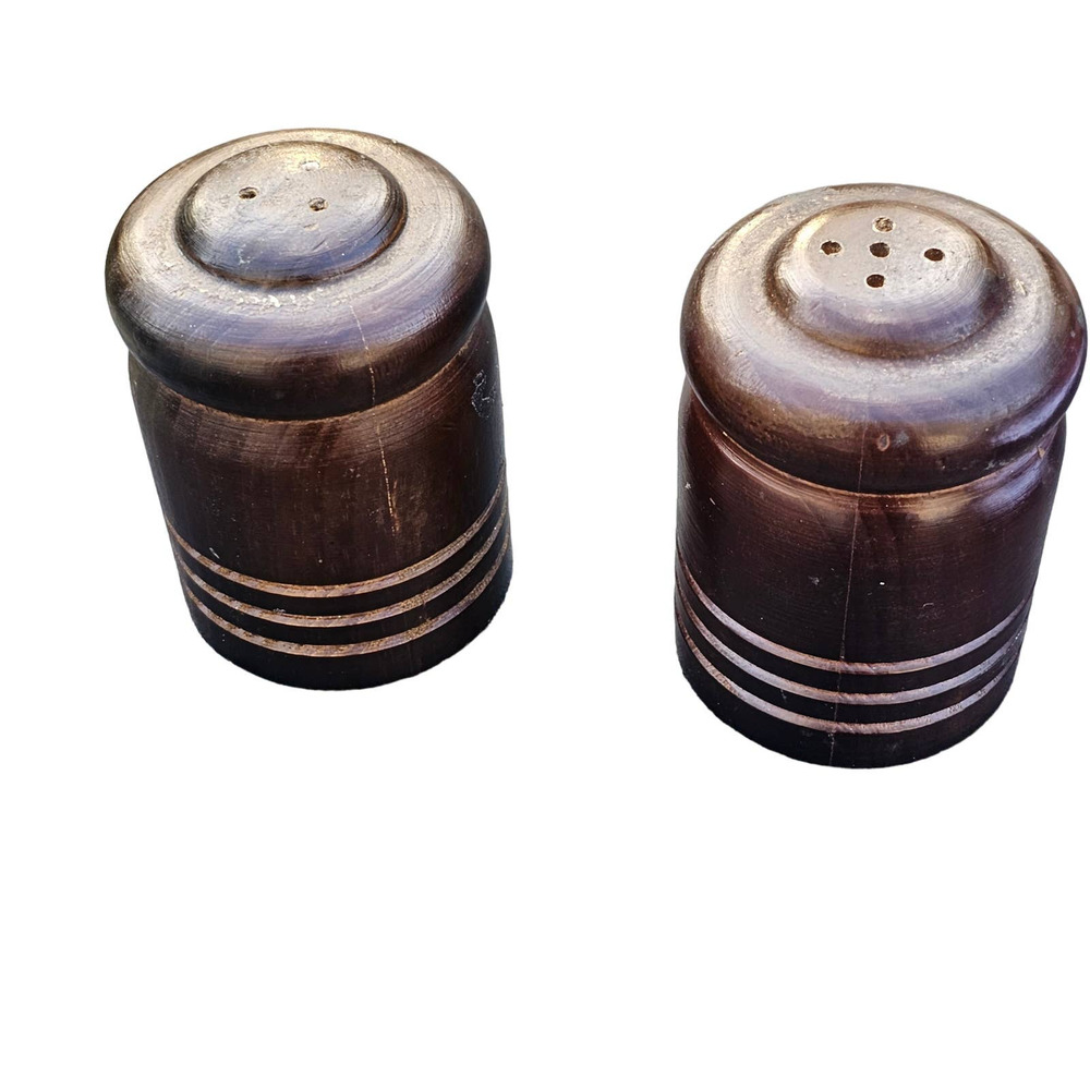 Vintage Wood Salt‎ /Pepper shaker